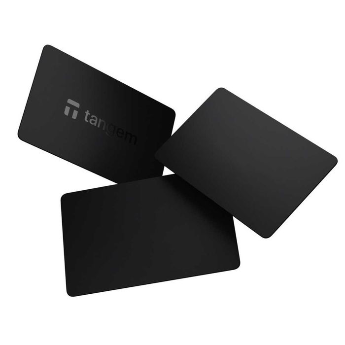 Анонимный криптокошелек Tangem 2.0 Stealth Black/Черный на 3 карты