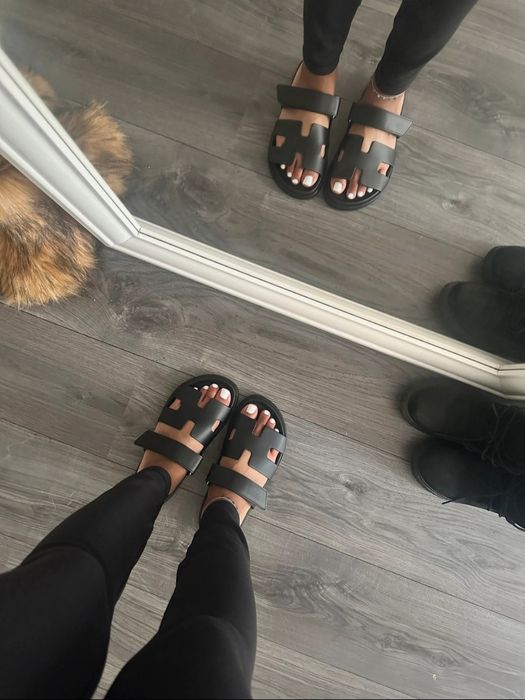 Gucci klapki 40 skóra profilowane 26 cm