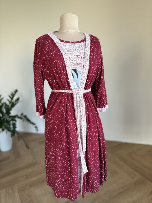 Комплект для пологів: Сорочка для годування + халат