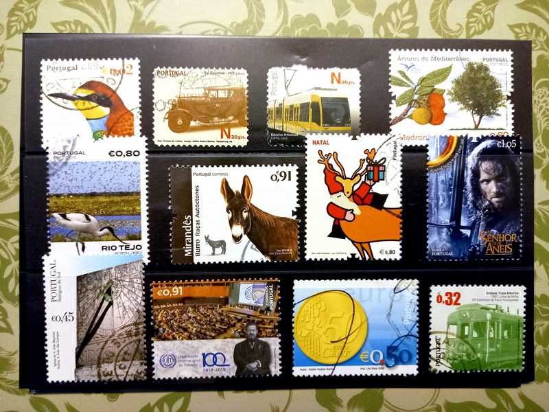 Selos usados de Portugal Continental