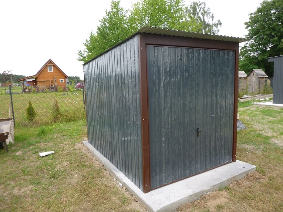 Garaż blaszany Blaszak Garaże blaszane 3x4 3x5 3x6 4x5 4x6 6x5 6x6 8x6
