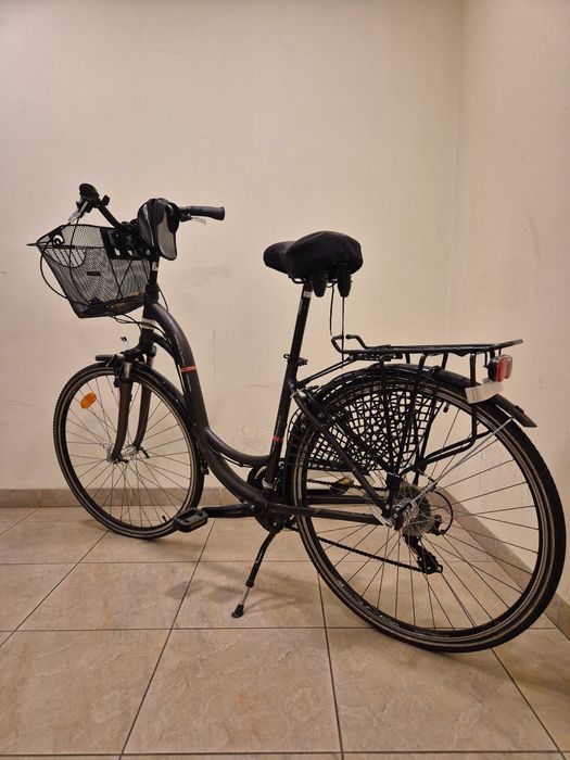 Rower miejski ZASADA BIKES 18" Damka | Koła 28" | Koszyk + Akcesoria