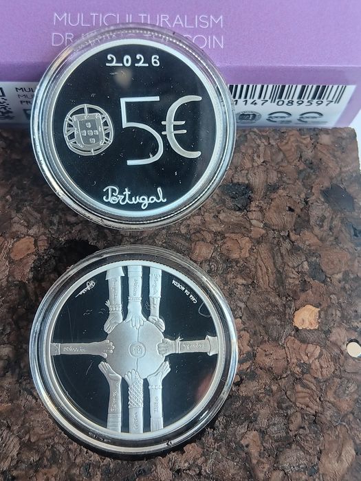 Moeda de 5€, prata prof. Multiculturalidade  de 2026