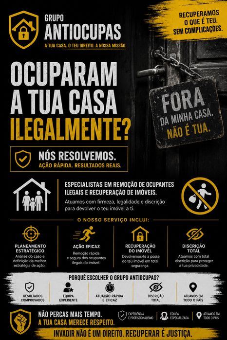 Grupo antiocupas, recuperamos o que é seu