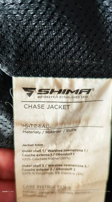 Kombinezon motocyklowy shima chase/str