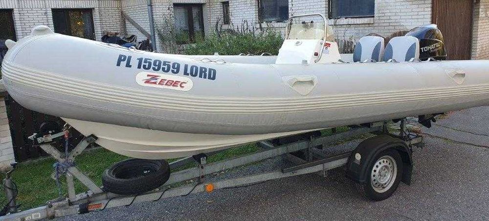 RIB ZEBEC 5.20 m z silnikiem Tohatsu 50 KM w stanie idealnym