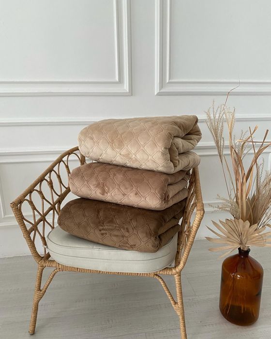 Покривало на ліжко велюр велюрове пледи Теп