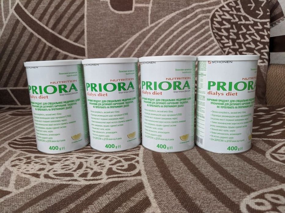 Спеціальне харчування для пацієнтів на діалізі PRIORA NUTRITION DIALYS
