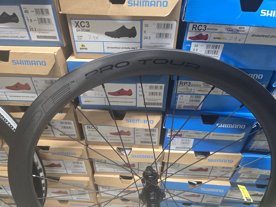 Par de rodas prototypes carbono sram