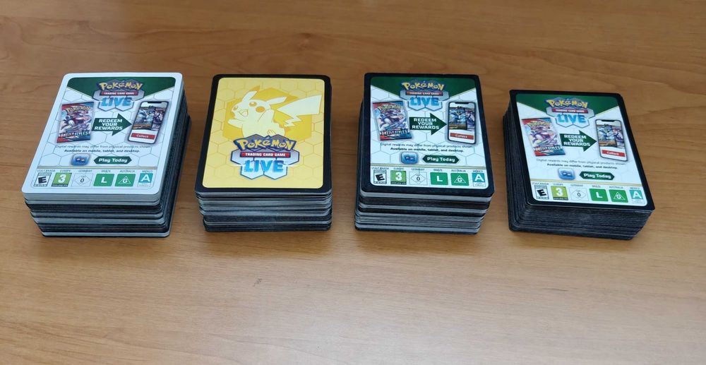 Karty kodów Pokemon TGC 122 szt