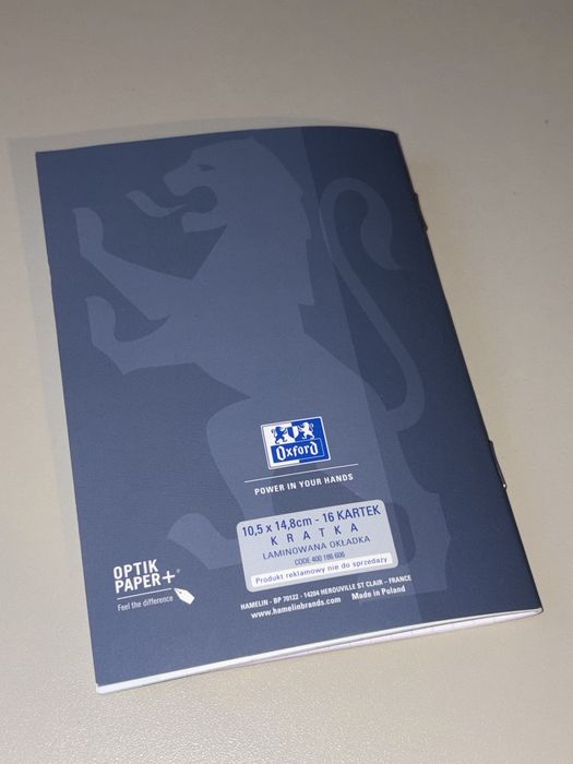Zeszyt Oxford EasyBook szary  laminowana okladka