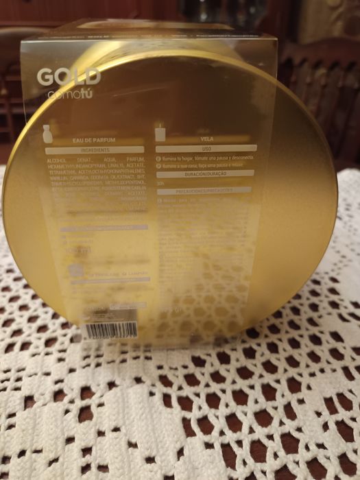 Coffret perfume e vela novo