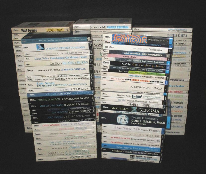 Livros Colecção Ciência Aberta Gradiva 1 a 40