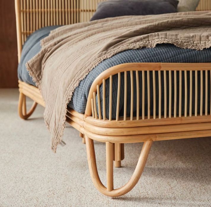 Cama 160x200 NOVA vintage/rattan