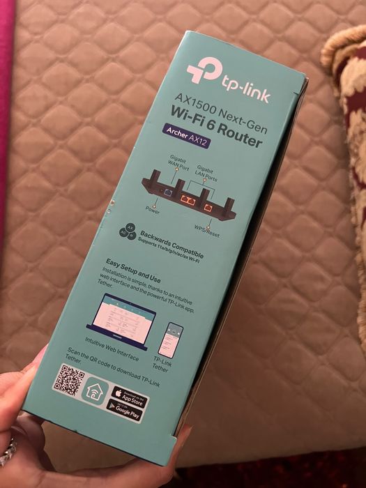Router TP-Link Archer AX12 Wi-Fi 6 – NOVO / Nunca utilizado