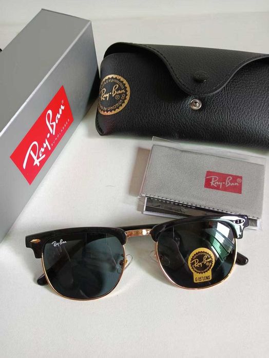 Okulary przeciwsłoneczne Ray-Ban – czarno-złote