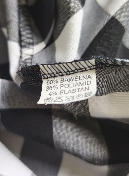 Koszula damska w czarno białą kratkę Alfa XL/42/14