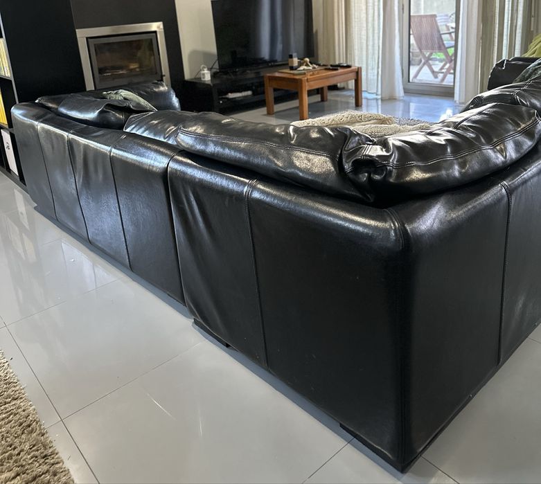 Sofá em Pele modular “Vintage”