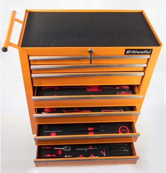 Wózek narzędziowy RIWALL PRO 7 szuflad - Szafka warsztatowa