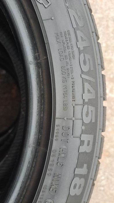 4 x continental 245/45 18"