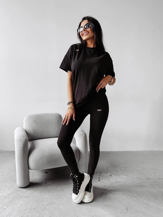 Komplet Olavoga Dessert S M czarny szary różowy