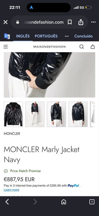 Casaco moncler original