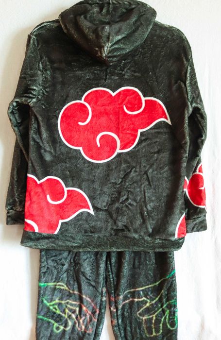 Піжама дуже тепла аніме Наруто Naruto худі штани Акатцукі Учіха зимова