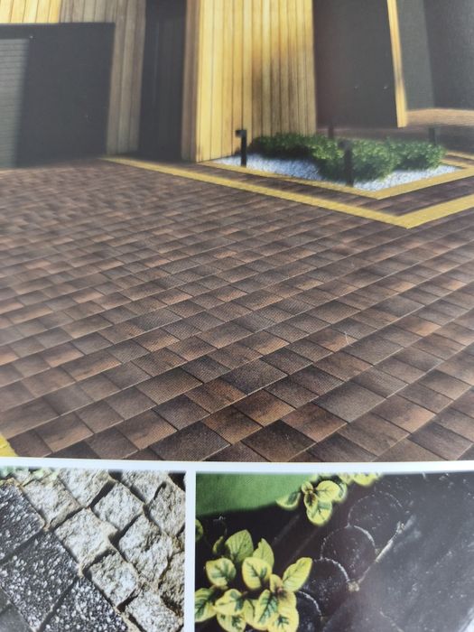 Kostka brukowa 2 gat. Granito Malta brąz 6cm