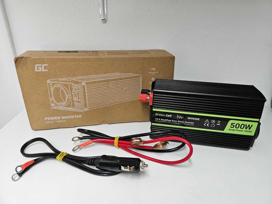 Przetwornica Samochodowa Green Cell INV03DE 500W / 1000W