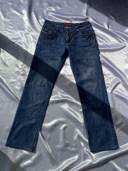 Jeansy typu proste XS 34 swanky jeans denim szersze nogawki