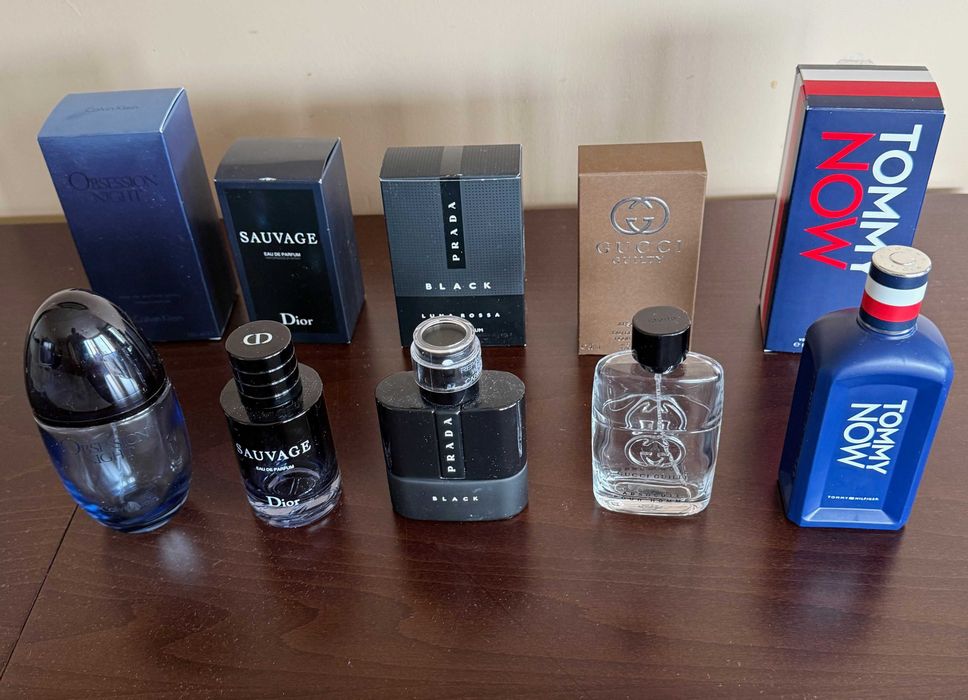 Flakoniki po perfumach Gucci Dior Prada CK Hilfiger