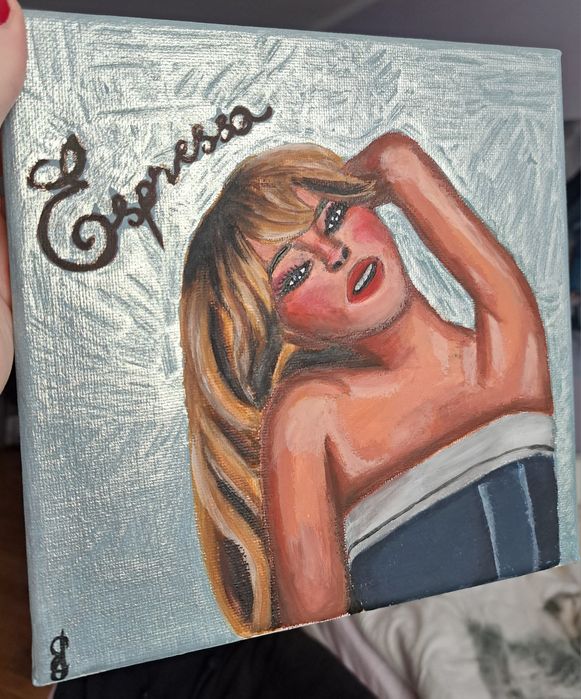 Sabrina carpenter obraz espresso sabrina painting short n' sweet