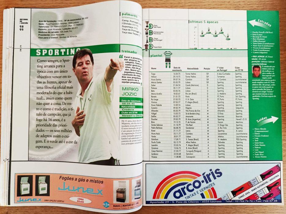 Revista O Jogo época 1998-99