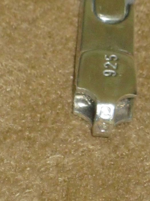 Pulseira Prata Maciça de Lei 925`/.. C/Contraste - Unissexo