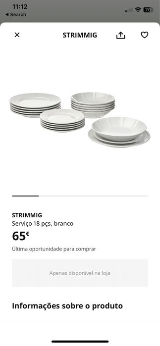 Servico de pratos IKEA