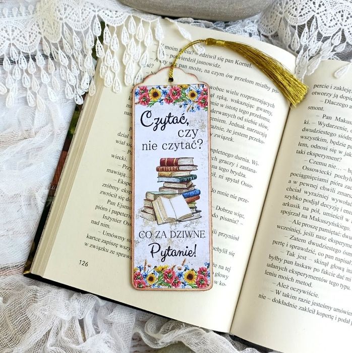 Zakładka do książki ręcznie robiona