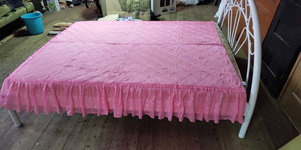 Кровать двухспальная металлическая с матрасом 2000 Х 1600