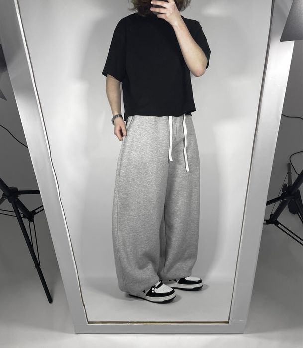 Широкі спортивні штани baggy sweatpants широкие серые спортивки бегги