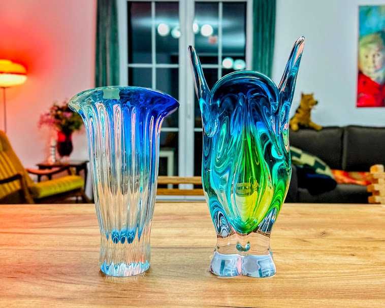 Wazon Aurum czeskie szkło Egermann/Crystal Bohemia