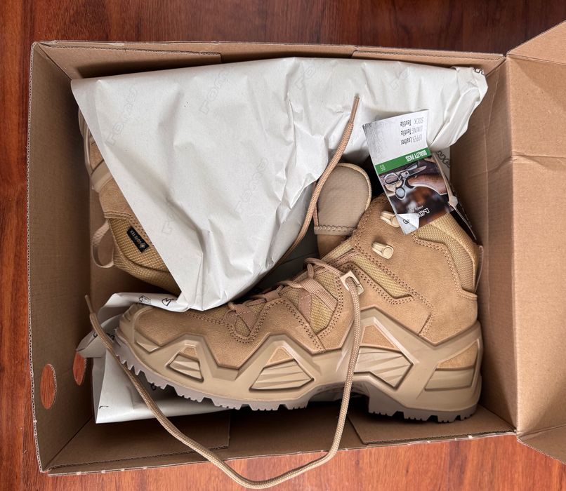 Buty Polskich Wojsk Specjalnych Lowa Zephyr MK2 GTX Mid pustynne rozmiar EU 42,5, 44,0 NOWE