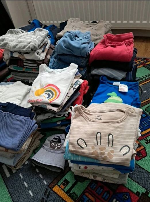 Ubranka chłopięce rozmiar 74/80