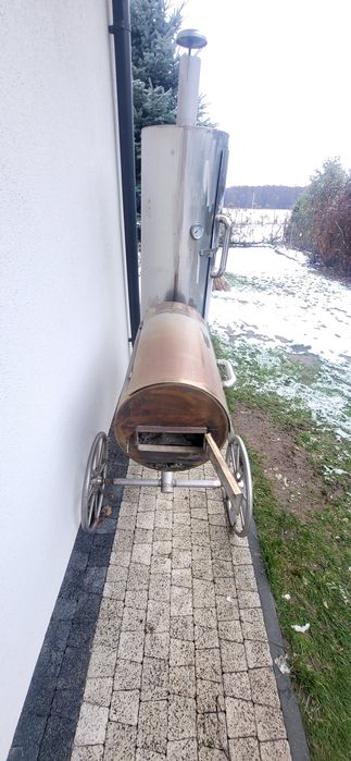 Grill ogrodowy wędzarnia stal nierdzewna