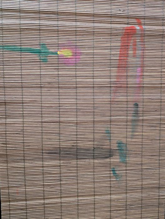 Individual mesa bambú para artesanato