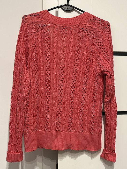 Koralowy sweter KappAhl