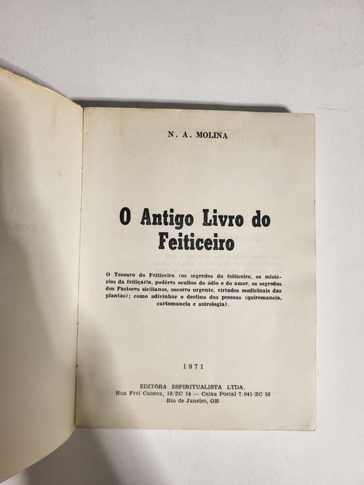 N.A Molina- O Antigo livro do Feiticeiro