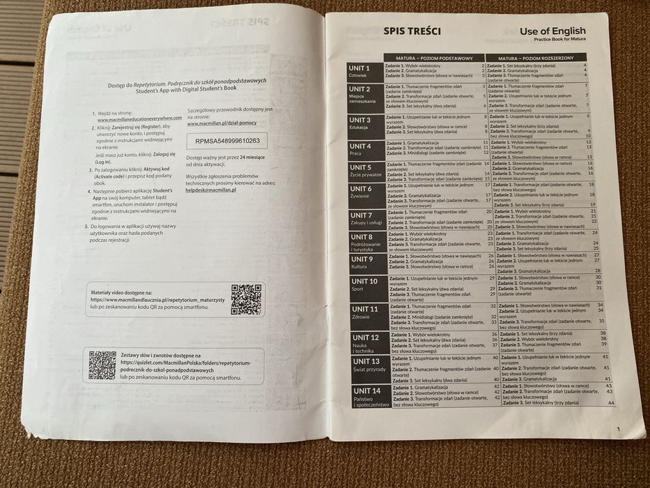 Zeszyt ćwiczeń do j. Angielskiego Use of English