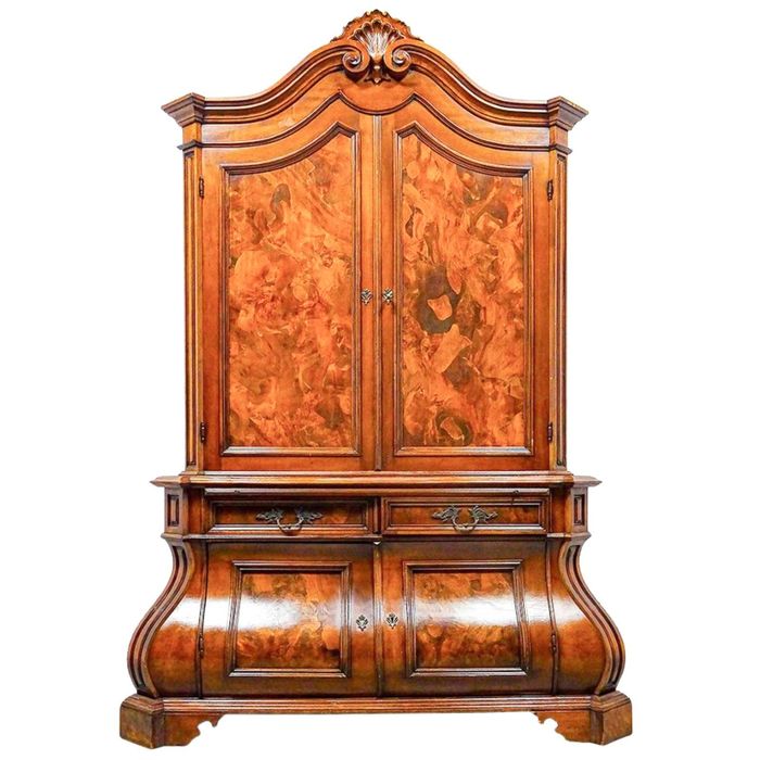 Drewniany KREDENS do SALONU Wysoki KREDENS 22 cm neobarok CZECZOTA