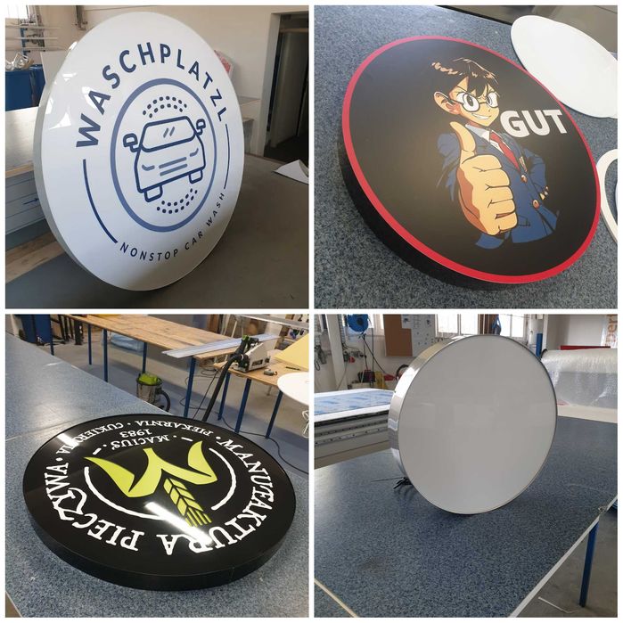 Kaseton reklamowy Litery 3D LED producent reklam Baner Logo Szyld