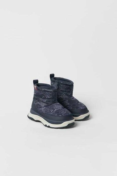 Дитячі теплі черевики ботинки дутики зара zara детские зимние ботинки