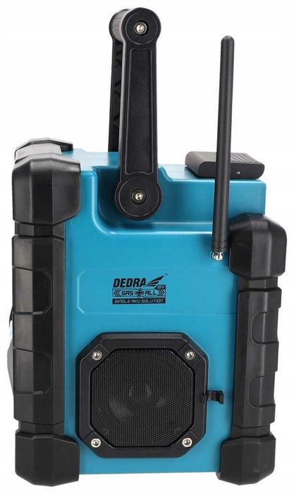 RADIO budowlane DEDRA SAS+ALL DAB+ FM + ZASILACZ głośnik bluetooth USB